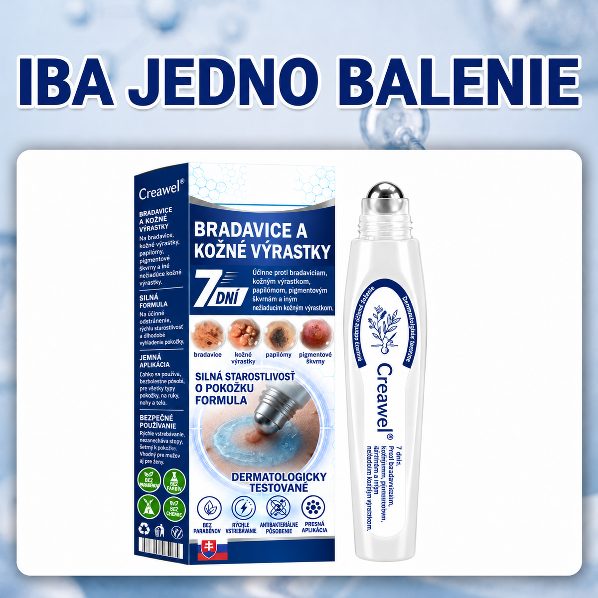 Hivatalos Márkabolt | ✌️ Creawel®  7 napos Szemölcseltávolító Roll-on Ápoló Folyadék (Fájdalommentes rollerball technológia, hegek nélkül)