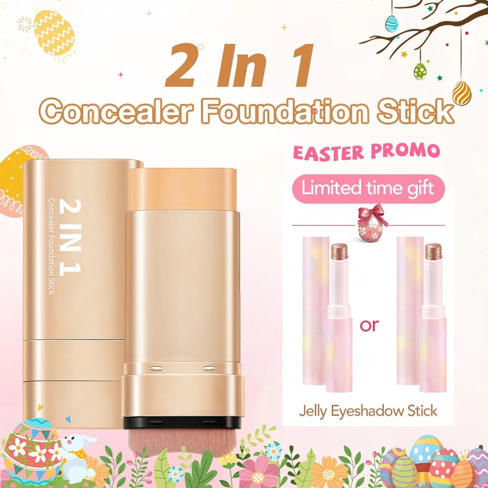 BVJ® 2-in-1 Foundation & Concealer Stick Full Coverage