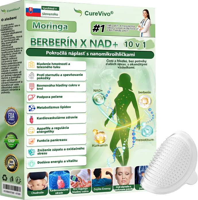 🇸🇰 𝑶𝒇𝒊𝒄𝒊á𝒍𝒏𝒚 𝒐𝒃𝒄𝒉𝒐𝒅 | 🌱Healrize® Moringa · Berberine × NAD+ 10-in-1 Pokročilá nano mikroihličková náplasť