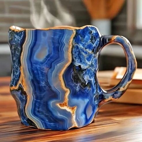 ミネラルクリスタル コーヒーマグ ディープブルー