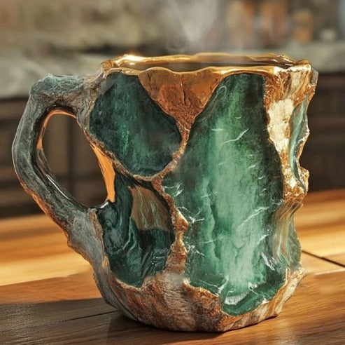 ミネラルクリスタル コーヒーマグ グリーンオア