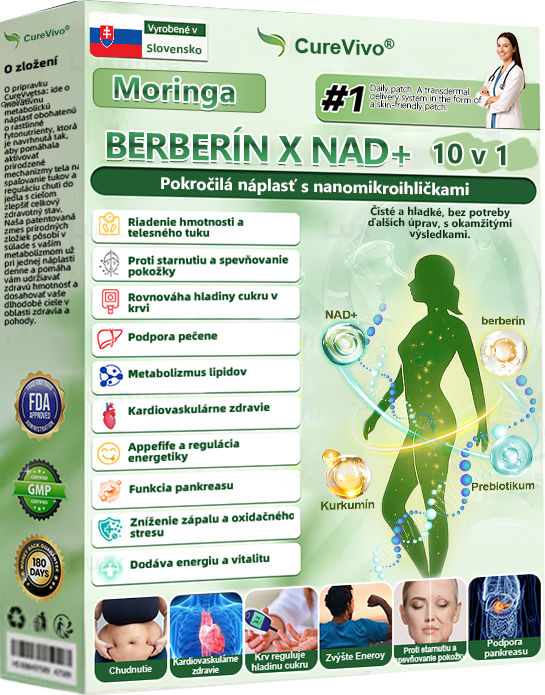 🇸🇰 𝑶𝒇𝒊𝒄𝒊á𝒍𝒏𝒚 𝒐𝒃𝒄𝒉𝒐𝒅 | 🌱Healrize® Moringa · Berberine × NAD+ 10-in-1 Pokročilá nano mikroihličková náplasť