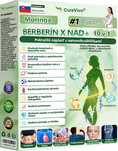 🇸🇰 𝑶𝒇𝒊𝒄𝒊á𝒍𝒏𝒚 𝒐𝒃𝒄𝒉𝒐𝒅 | 🌱Healrize® Moringa · Berberine × NAD+ 10-in-1 Pokročilá nano mikroihličková náplasť