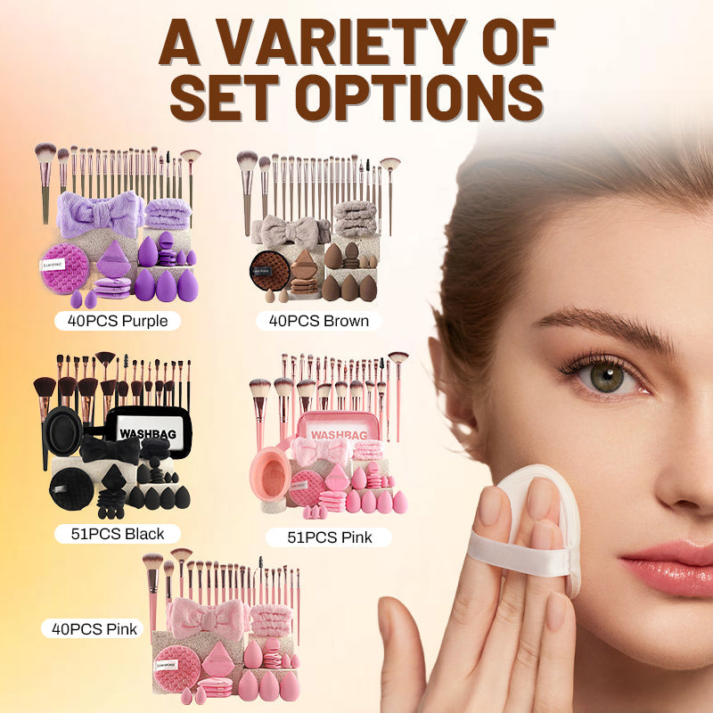 BVJ® 💡💓Surprise Price: Only £44.99!!🔥All-in-One Makeup Brush & Sponge Set