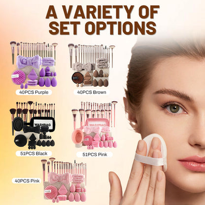 BVJ® 💡💓Surprise Price: Only £44.99!!🔥All-in-One Makeup Brush & Sponge Set